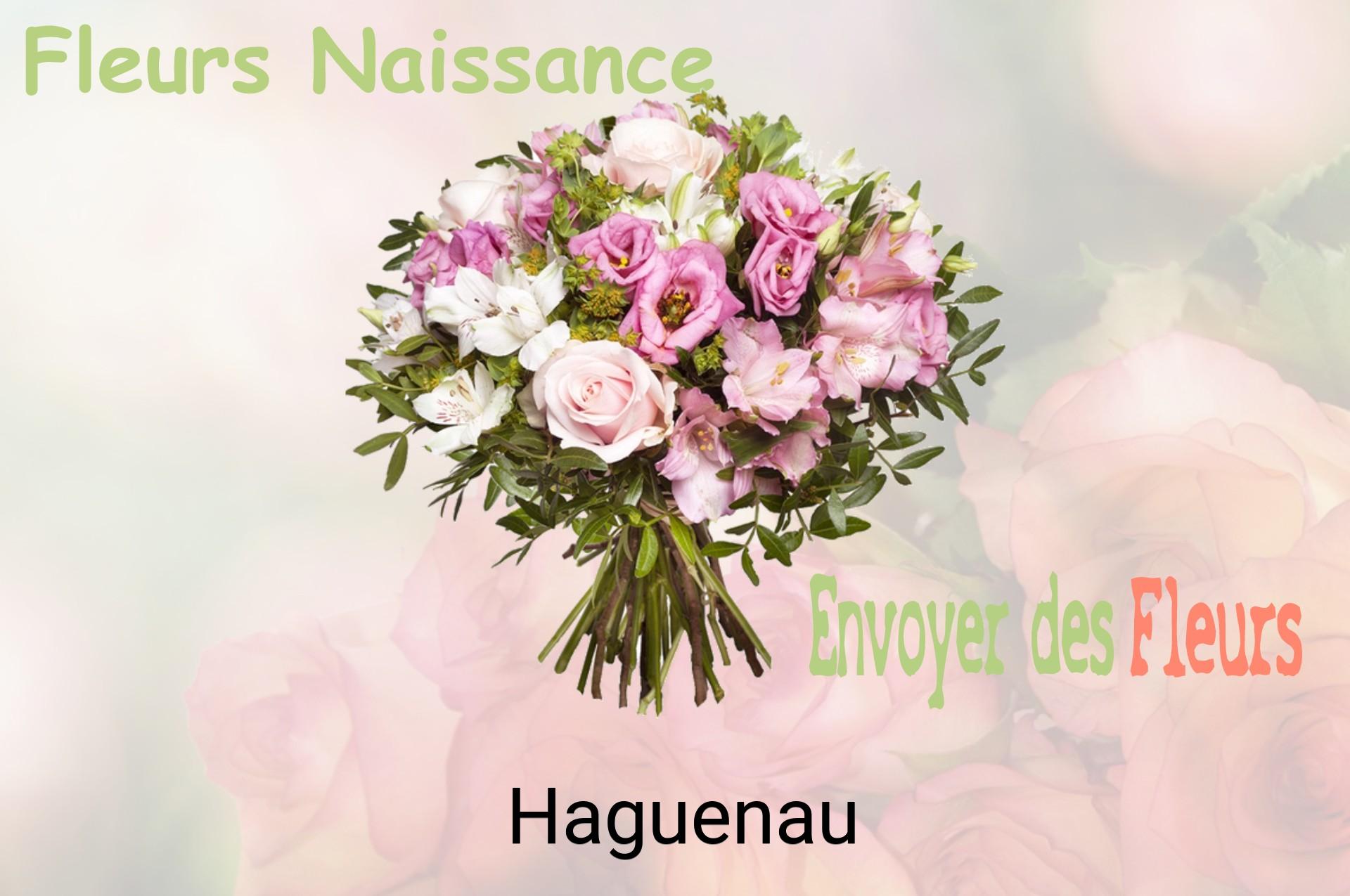 Bouquet de fleurs de naissance livré à Haguenau