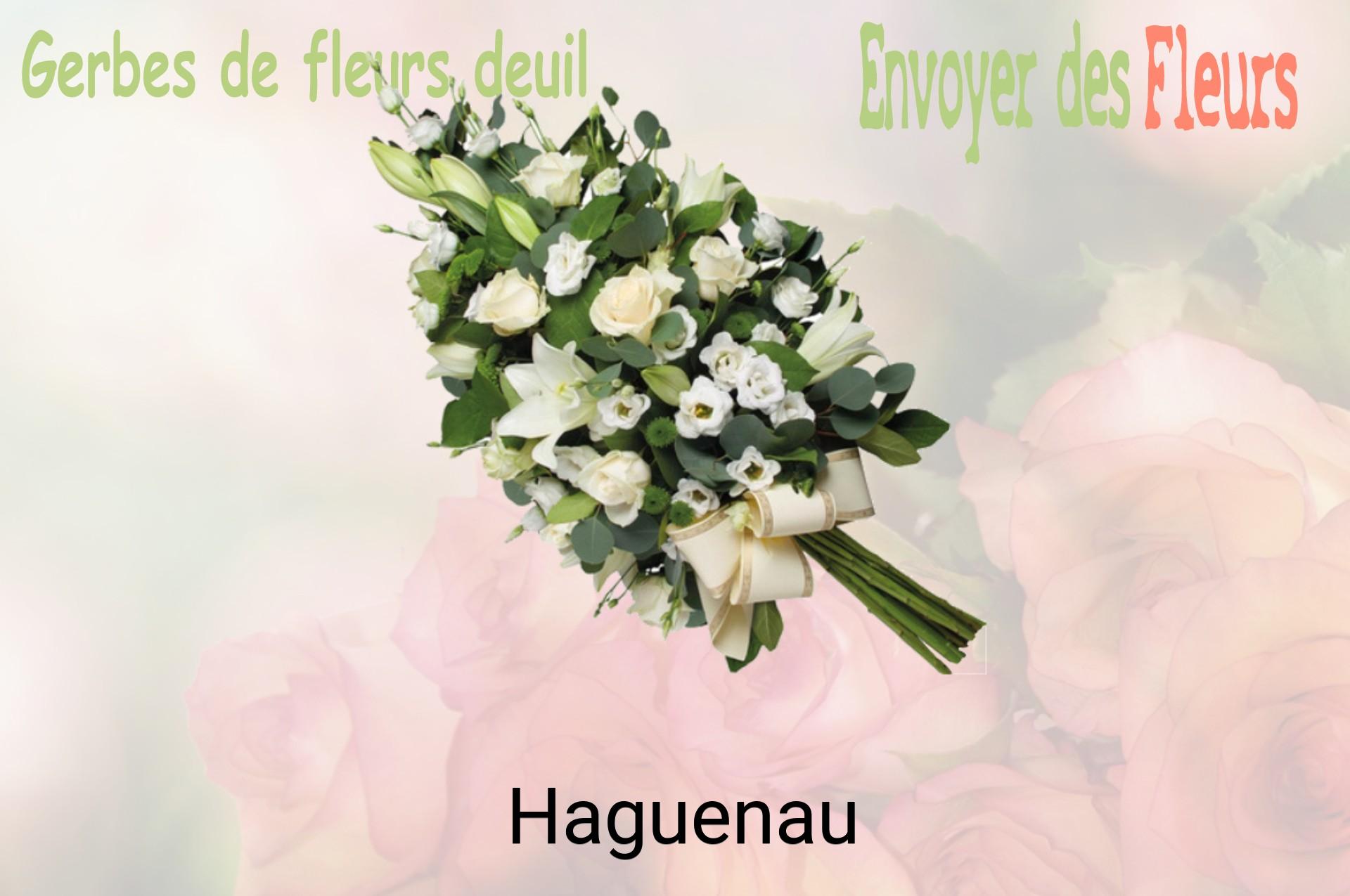 Gerbe de fleurs de deuil livrée à Haguenau